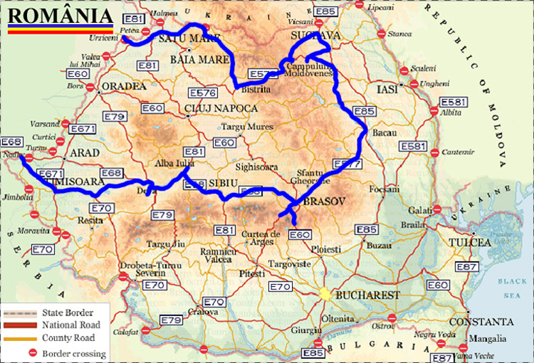 Viaggio in Romania con il pulman dall' Italia